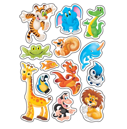 Gosiga djur, klistermärken Gosiga djur, klistermärken